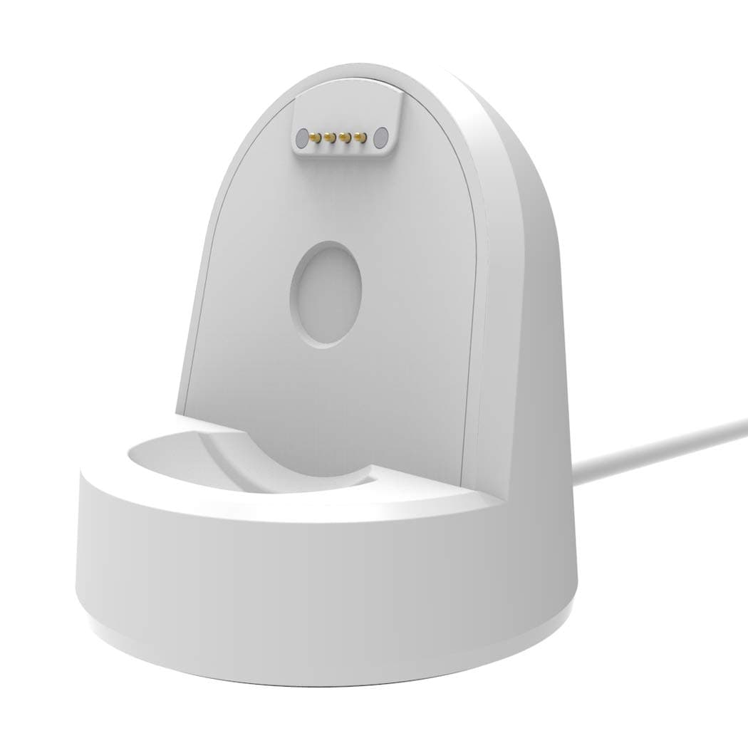 Soarking Ticwatch E Charger,Smart Watch Data Connection Charging Dock for Ticwatch E/S Stand Ticwatch S Accessories Charging Stand with 5 Feet Charger Cable White