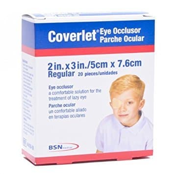 Coverlet Eye Occlusor, Regular Size, 2" X 3" 20 ea