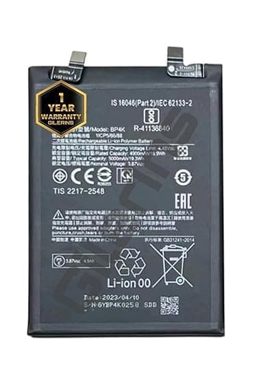 GILERINS® Original BP4K Battery for Redmi Note 12Pro /Note 12T Poco x50pro Battery with 1 Year Warranty*** (AA293)
