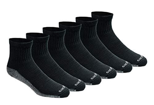 Dickies Men's Dri-tech Moisture Control Quarter Socks, Available in M-XXL (6, 12, 18 Pairs)