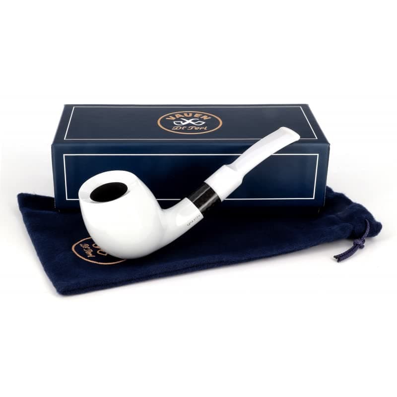 Vauen Edison 171 Pipe Carbon Ring 9 mm Filter White Point