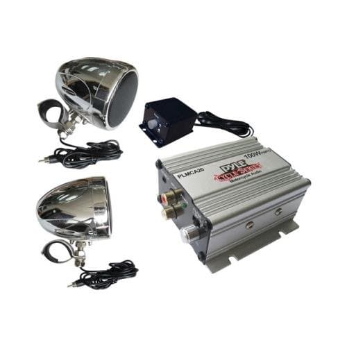 Pyle Plmca20 Motorcycle/atv Handlebar Mount Sound System With 3.5mm Input