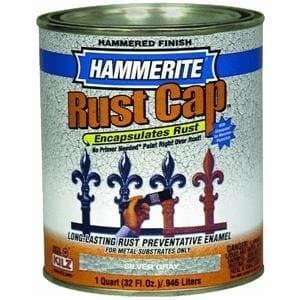 Masterchem 43185 Hammerite Rust Cap Hammered Bronze Enamel Paint, Quart by Masterchem