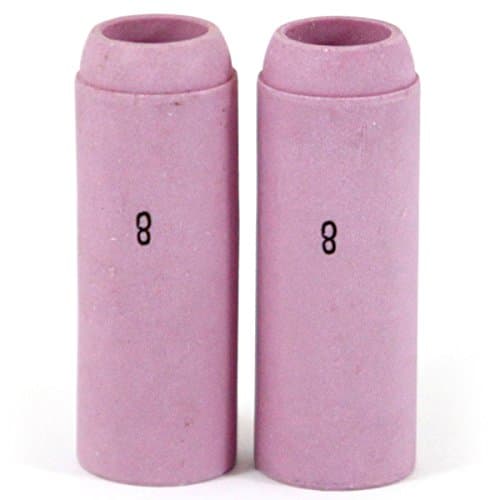COREONE WELDINGSolutions - Alumina Nozzle Ceramic Shield Cup #8 Model 10N46 2 Pack