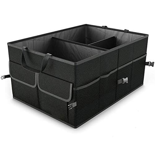 SanboCar Trunk Organizer Auto Durable Collapse Cargo Storage Bag Car Foldable Storage Box for Auto Truck SUV Nonslip Waterproof