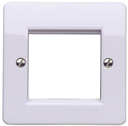 MK K182 Logic Plus Euro Data Grid Modular Front Plate - White