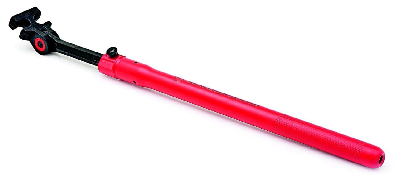 Crescent H.K. Porter 3/8" (#3) and 1/2" (#4) Extendable Indexing Rebar Bender, RB4, Red/Black