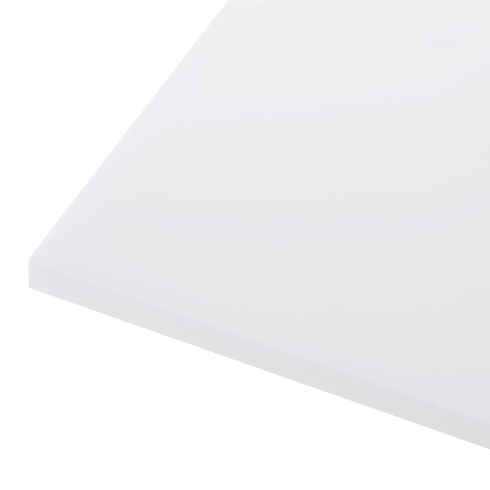 152 x 152 x 6mm HDPE Plastic Sheet, High Density Polyethylene Sheet Cutting Board White Solid Block, [for Marine, DIY, Home Floor]