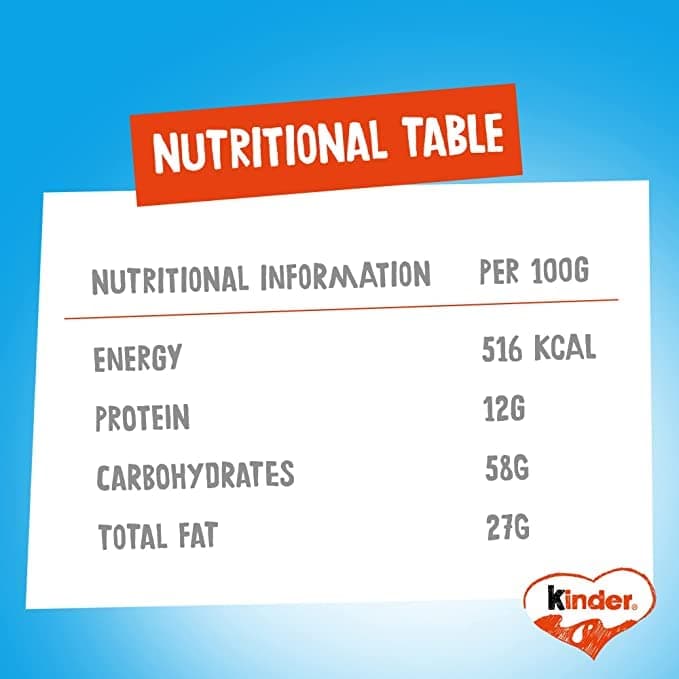 Kinder Chocolate Small Bars, Bulk Chocolate Gift Box, Fine Milk Chocolate Bar With A Milky Filling, Pack Of 4 - 100 Gram