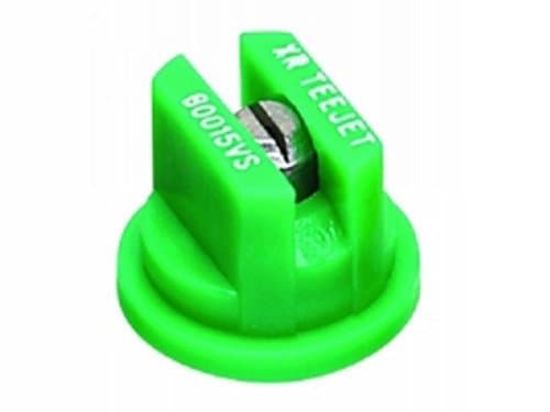 TeeJet XR80015VS Extended Range Spray Tip, 0.092-0.18 GPM, 30-60 psi, Stainless Steel - Green