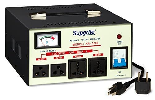 AR-3000 3000 Watt Voltage Converter Regulator Step Up/Down - AC 110/220 volt for Worldwide Use