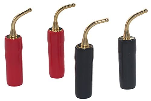 KK-Pin [4 Pack] 4 pins total, Hi-end Copper Speaker Plugs/Pin Screw Type Plug, KK-Pin