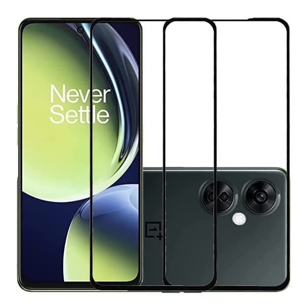 HOBBYTRONICS Precision Touch and HD Clarity Screen Protector for OnePlus Nord 3 5G with Installation Kit (Black) (Pack of 2)