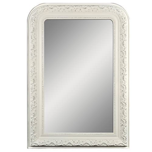 Framed Wall Mirror 25.5" x 37" Shabby White