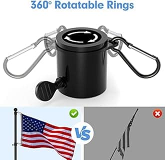 Ball topper flag pole