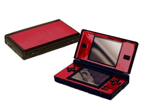 Red Chrome Mirror - Vinyl Decal Mod Skin Kit by System Skins - Compatible with Nintendo DS Lite (DSL)