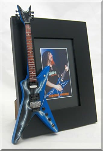 DIMEBAG DARRELL Miniature Guitar Picture Frame Dean Blue Lighting