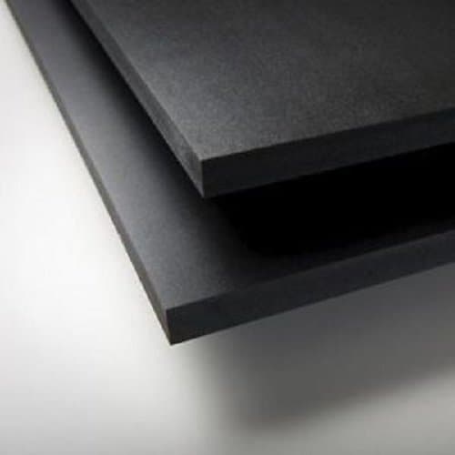 SIBE-R PLASTIC SUPPLY PVC Sintra Closed Cell Expanded Sheet 1/8" x 24" x 48" - Black (5 Pack)