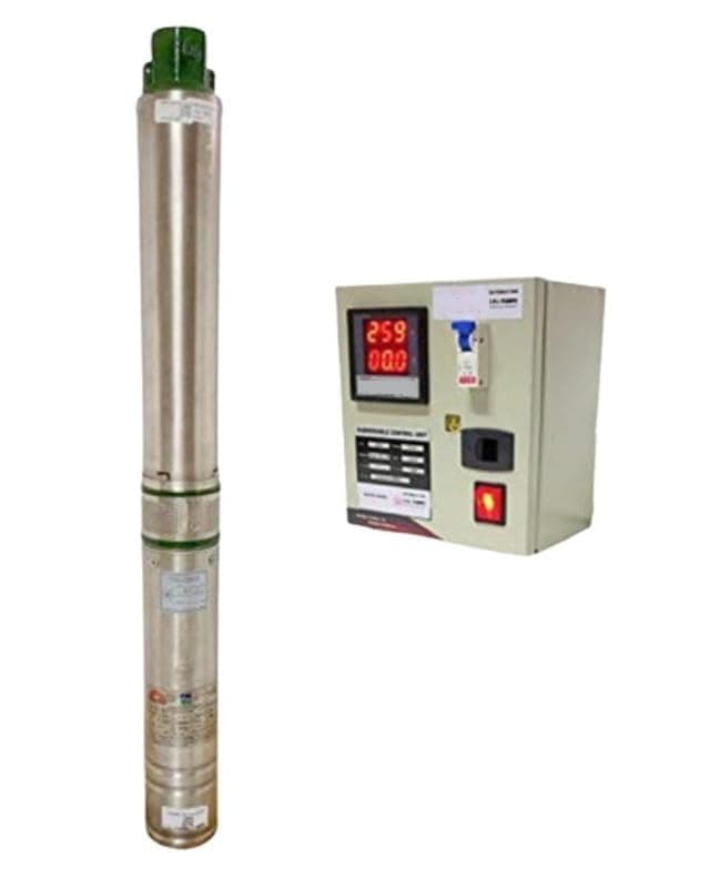 - Submersible Pump 1 HP, 10 Stage Pump, 65 meter head, with Digital Control Starter/Panel by SwitchWell