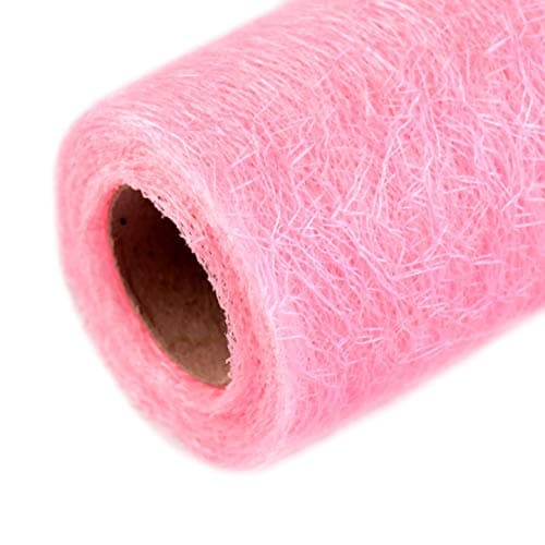 Decorative Fabric Roll 9 m x 30 cm Table Runner, Decorative Net, Fabric Mesh, Available in a Range of Colours pink