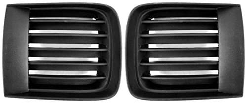 New OE Direct Replacement Lower Front Bumper Fog Light lamp Finishing Grilles RH LH Set Replacement for 1999-2004 Nissan Pathfinder