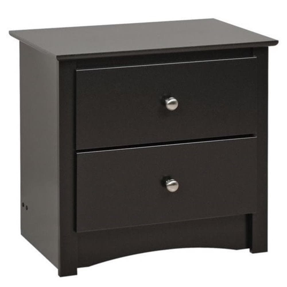 Prepac Sonoma 2-Drawer Night Stand, Black