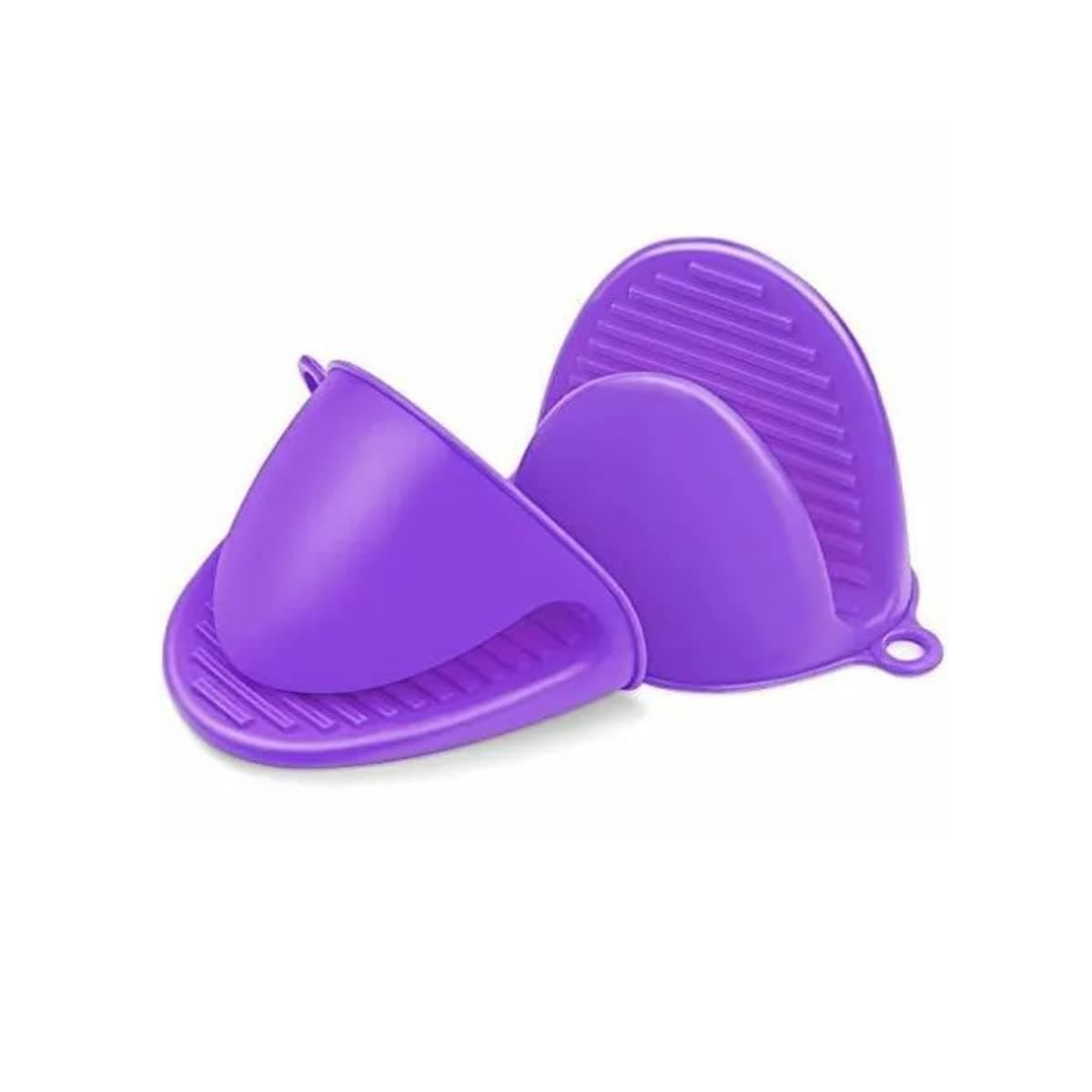 Rapex 1 Pair Thickened Mini Silicone Oven Mitts Heat Resistant as Hot Pot Holder, Baking Holder, Rubber Oven Gloves, Cooking Pinch Mitts, Pot Holder for Kitchen Baking, Multi Colors