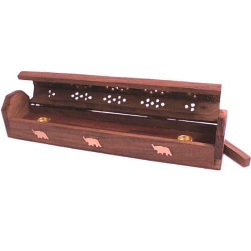Elephant Incense Sticks Burner & Storage Box