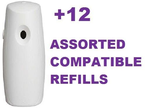 Automatic Air Freshener Machine + 12 250ml Refills