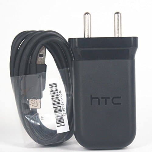 TZS HTC Mobile Charger with Cable (Model -TC P2000-IN) Compatible with All Phones (Latest Version-Large Size - 2 Amp)