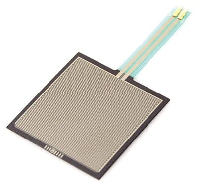 Force Sensing Resistor,1.5 INCH Square,1oz-22LBS,2 Leads,0.1 INCH SPACING