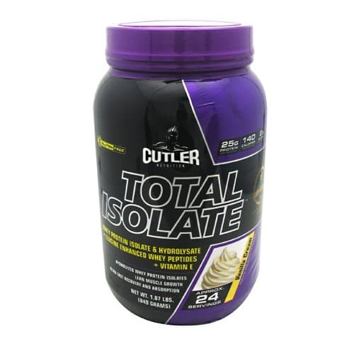 Cutler Nutrition Total Isolate Vanilla Cream - 24 Servings