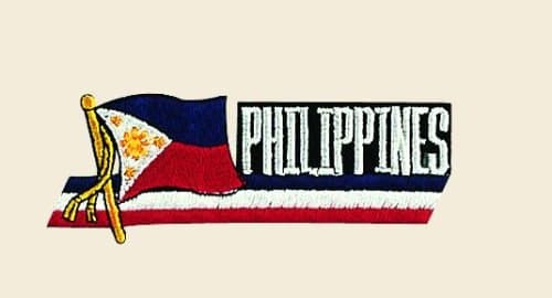 Philippines Logo Embroidered Iron on or Sew on Patch