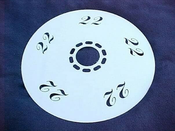 / Fits 22" Wheels/Custom 22 Logo Wheel Dust Shields, Dust Covers, Dust Plates / 5,6, & 8 Lug Pattern (Quantity 1 = Set of 4 Plates)