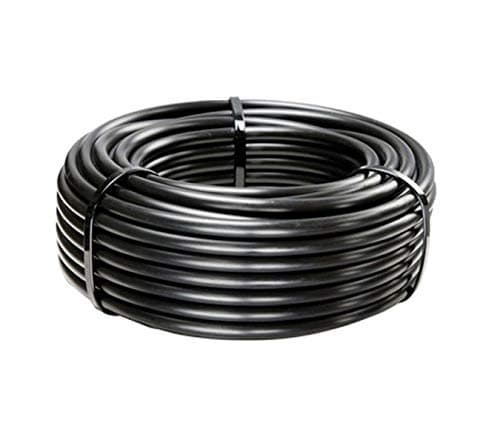 Drip Irrigation 16 mm Diameter Main Supply Line Pipe Roll Black Watering Hose Blank Distribution Gardening Purpose Plants Tree Tube Home Farming Accessories Pipes (50 Meters) approx. 164 foot