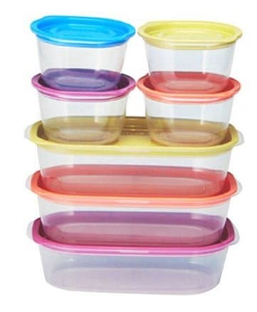 Microwave Food Container Set(275mlx4P+740mlx3P)