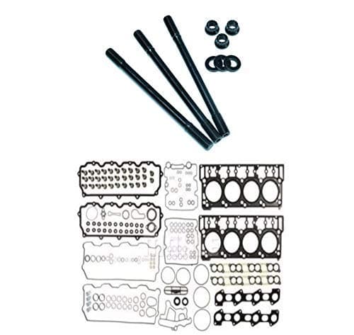 ARP Head Stud Kit & OEM Style 18mm Cylinder Head Gasket Set For 2003-2006 Ford Powerstroke Diesel 6.0L F250 F350 F450 F550 - Bundle