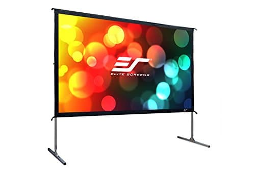 ELITE SCREENS mobile outdoor frame screen Yard Master 2 front/rear projection 222 x 125 cm, 16:9 format 100 inches, OMS100H2-DUAL