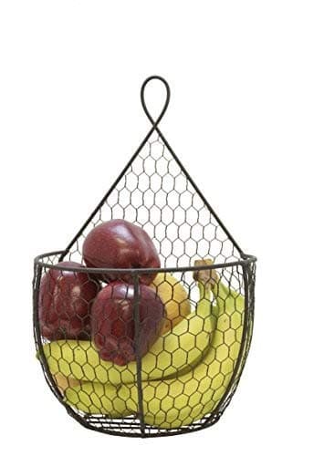 J Miles CO It's Useful. Hanging Display Storage Baskets - Wall Hanging Units for Flowers, Fruits and Veggies, Decorations, and More