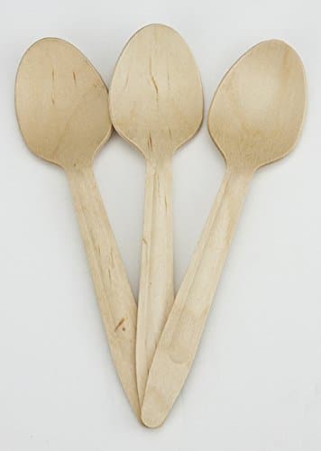 Wooden Cutlery Spoon - 100 Pack