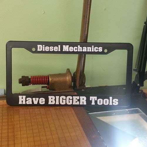 Diesel Mechanics Have BIGGER Tools Plate Holder