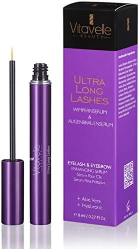 Ultra Long Lashes 8ml. I Made in Germany I Increases and lengthens eyelash growth I Eyelash Booster I Eyelash extensor serum I Eyelash Enhancer I Eyelash Growth Serum without prostaglandin