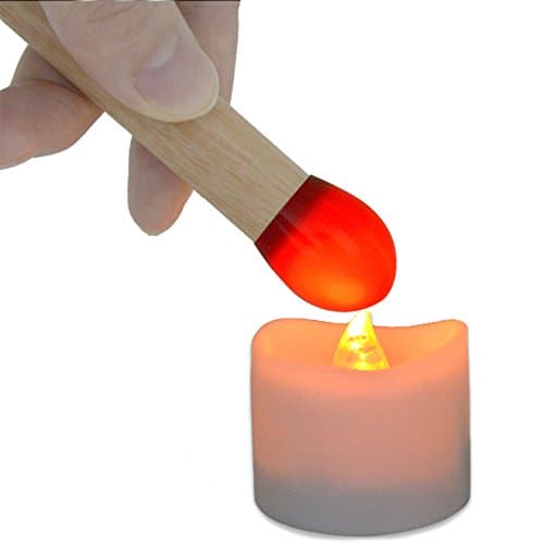 Whcreat magic match (remote control flameless LED tea lights) Gelb blinkend 1-w
