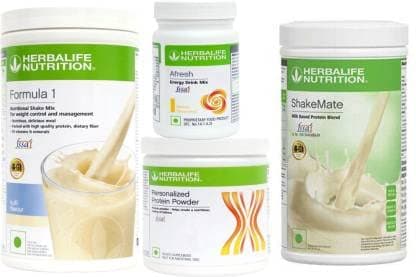 Formula 1 Shake Kulfi+ Protein 200 Gram + Afresh Lemon + Shake Mate Protein Shake (1250 g, Kulfi, Lemon)