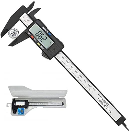 Vernier Digital Caliper, 0-6" Calipers Measuring Tool 150 mm Tool - Electronic Micrometer Caliper with Large LCD Screen, Auto-off Feature, Inch and Millimeter Conversion