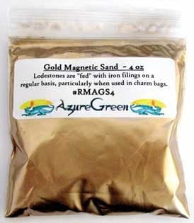 1 X Gold Magnetic Sand 4oz *