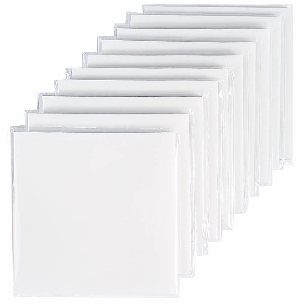 Transparent Sticky Notes,3x3 Inch Clear Sticky Notes,Waterproof White Bible Sticky Note,Transparent Stickers for School Supplies College(10 Packs,500 Sheets)