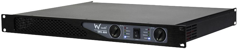 POWER AMPLIFIER, 1U 2X 200W // POWER AMPLIFIER, 1U 2X 200W; Plug Type:UK; Product Range:WAudio TPX Series; External Depth:345mm; External Length/H (TPX 400)