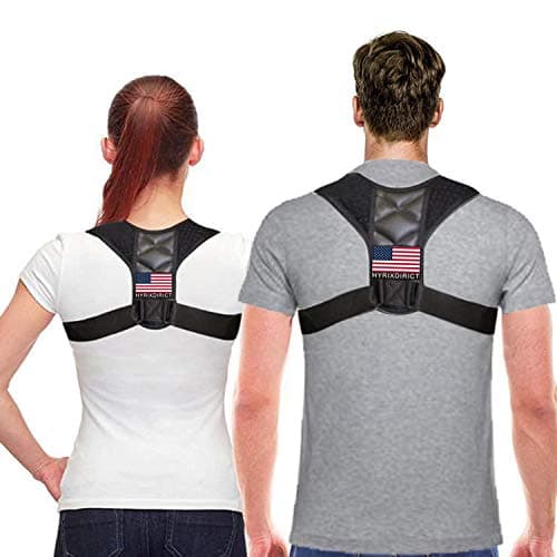 Posture Corrector Posture Corrector for Women and Men Upgraded Adjustable Upper Back Brace for Clavicle Support Providing Pain Relief from Neck Back and Shoulder (Black C)