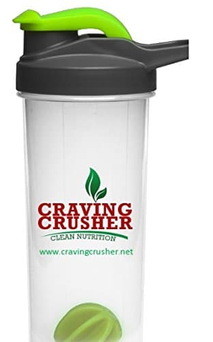 High Quality Shaker / Water Bottle With Weighted Mixing Ball For Optimized Mixing. Attached Handle & Measuring Marker